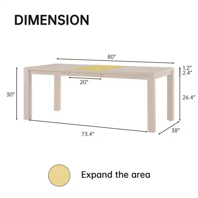 Modern 60" Expandable Dining Table with Hidden Center Leaf, Ash Wood Veneer, Adjustable Feet, Seats 6-8
