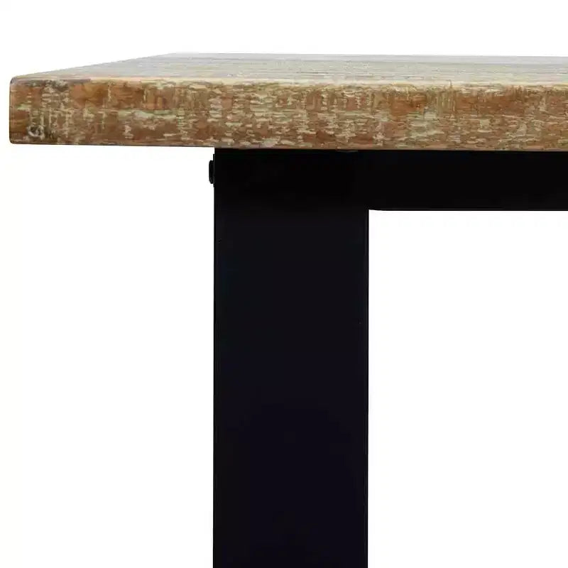 Industrial Dining Table in Solid Acacia Wood