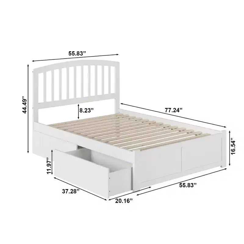 Freestanding Headboard with Bed Frame