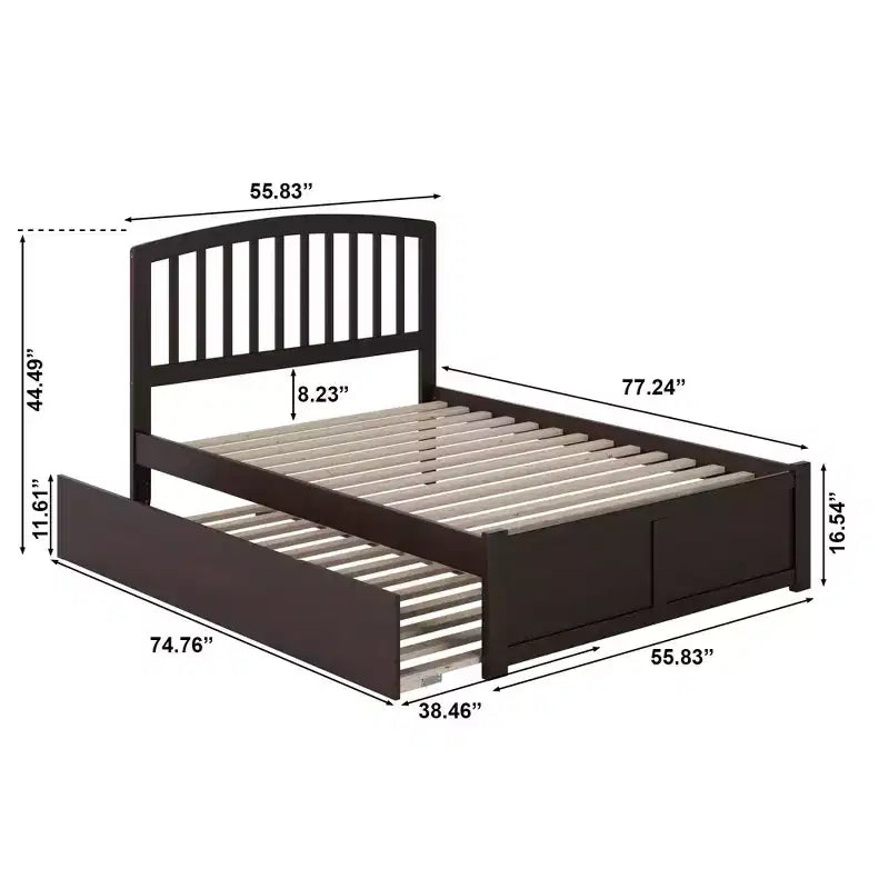Freestanding Headboard with Bed Frame