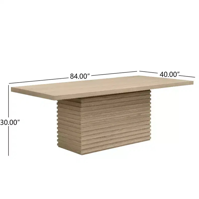 Modern 7 Piece Wooden and Metal Dining Set with Upholstered Chairs