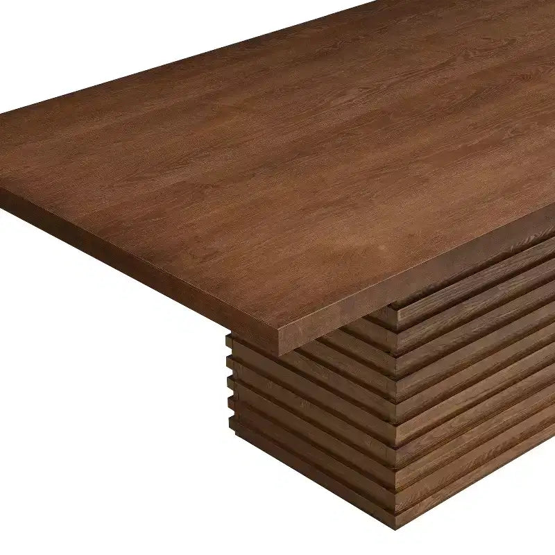 Modern 7 Piece Wooden and Metal Dining Set with Upholstered Chairs